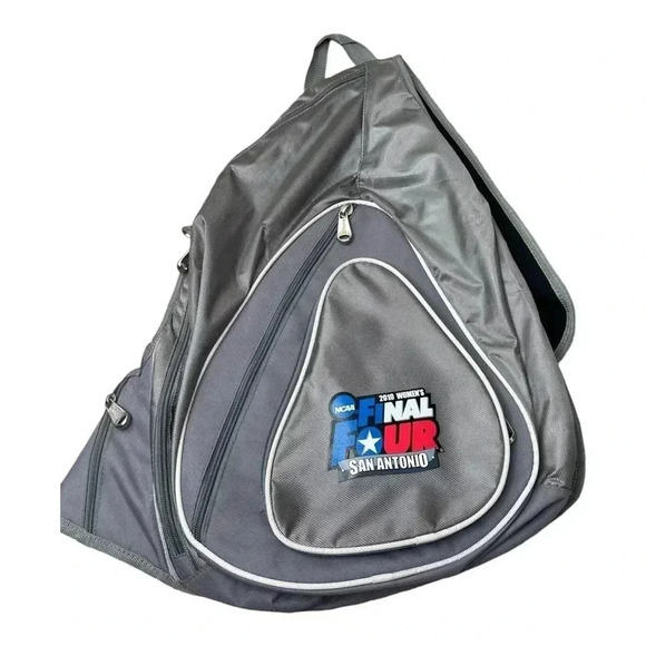 NCAA 2010 Women’s Basketball Final Four San Antonio Wilson Silver Sling Backpack - Picture 1 of 15